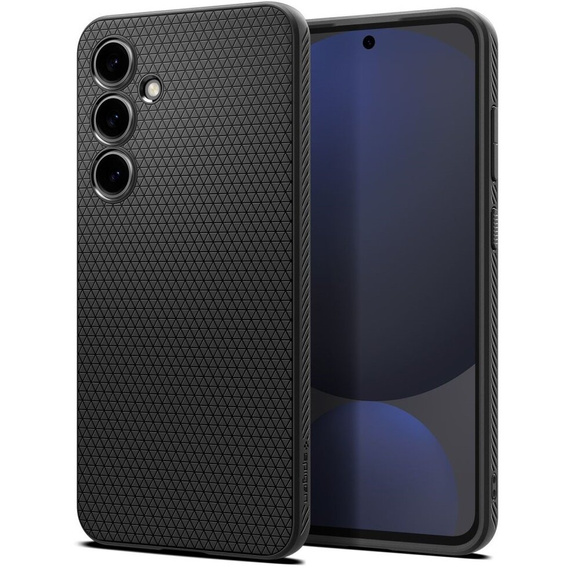 Pouzdro Spigen pro Samsung Galaxy S24 FE, Liquid Air, černé + 9H tvrzené sklo