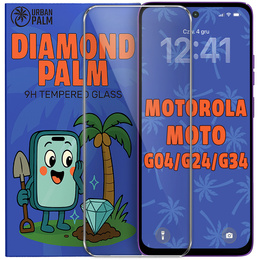 Tvrzené sklo Diamond Palm pro Motorola Moto G04/G24/G34 5G