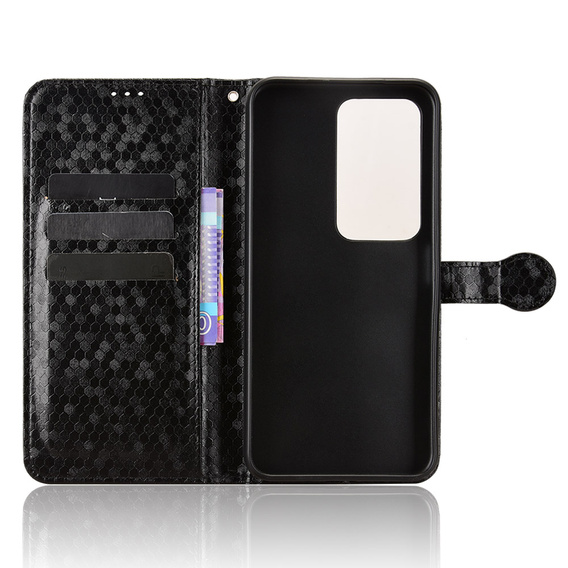 Klopové pouzdro pro Xiaomi Redmi 15 5G / 4G, Wallet Rhombus, černé