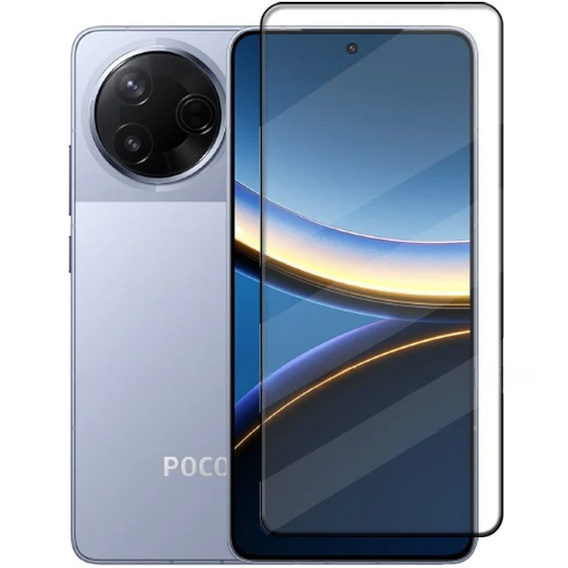 3D tvrzené sklo pro Xiaomi Poco F7 Pro, černý rámeček
