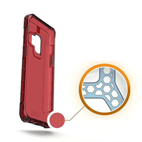 Pouzdro Urban Armor Gear pro Samsung Galaxy S9, Plyo, červené