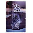 Pouzdro pro Samsung Galaxy Tab A9+ X210 / X215 / X216B, cat and tiger