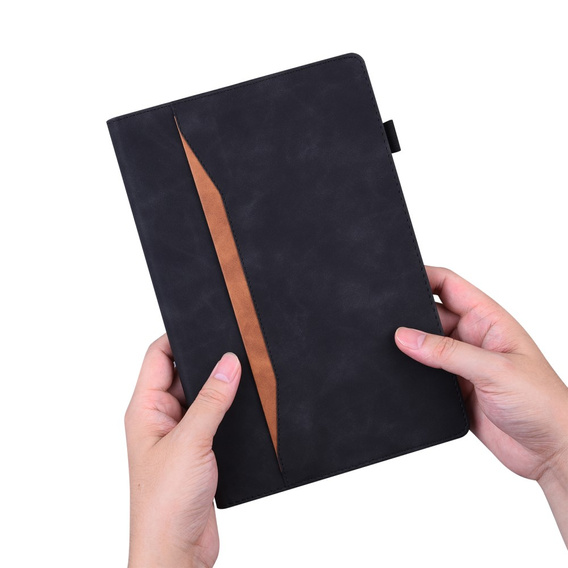 Pouzdro pro Samsung Galaxy Tab A9, Classic, s prostorem pro stylus, černé