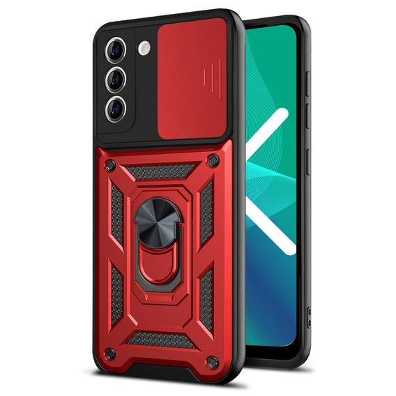 Pouzdro pro Samsung Galaxy S22 Plus, CamShield Slide, červené