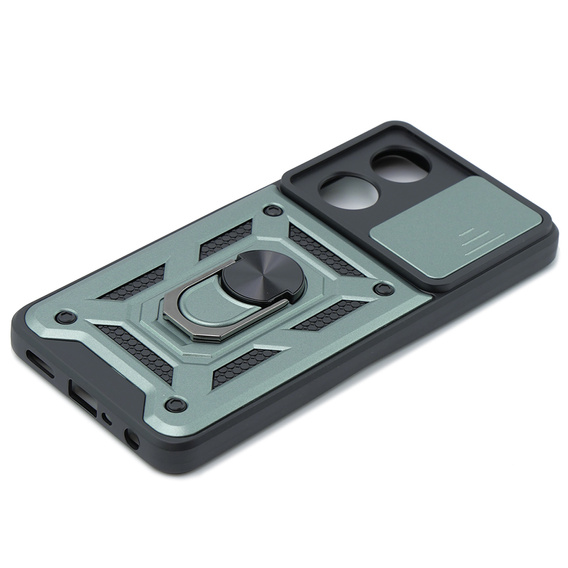 Pouzdro pro Oppo A58 4G, CamShield Slide, zelený