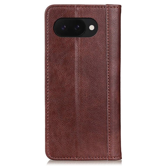 Flipové pouzdro pro Google Pixel 9A, Split Leather, hnědé