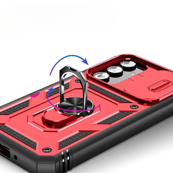 Pouzdro pro Samsung Galaxy A54 5G, CamShield Slide, červené / černé