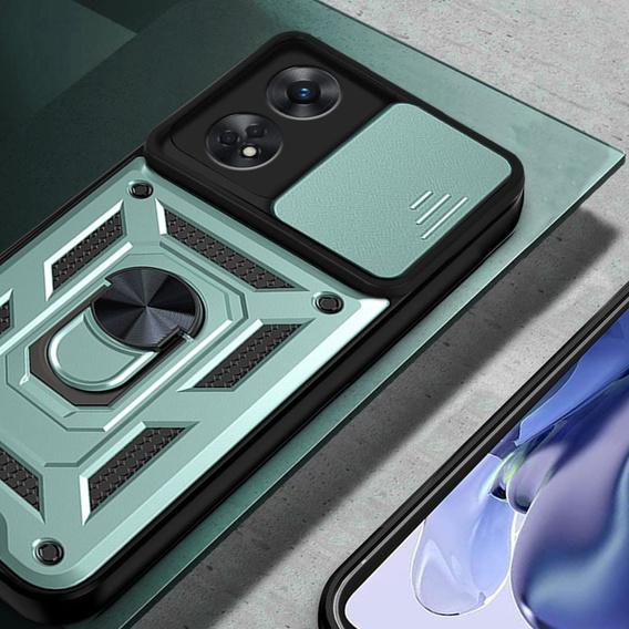 Pouzdro pro Oppo Reno8 T, CamShield Slide, zelený