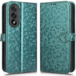Flipové pouzdro pro OnePlus Nord 5, Wallet Rhombus, zelené