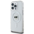 Pouzdro Karl Lagerfeld IML Metal Karl Head MagSafe pro iPhone 16 Pro Max