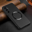 Pouzdro pro Samsung Galaxy A56 5G, Leather Hybrid MagSafe, černé