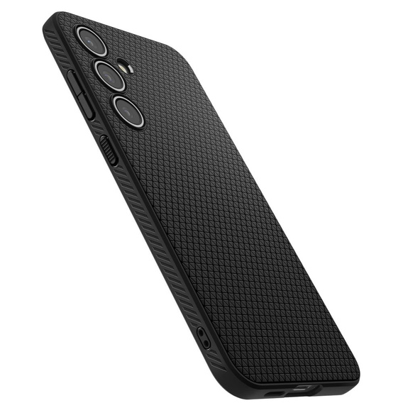Pouzdro Spigen pro Samsung Galaxy S24 FE, Liquid Air, černé + 9H tvrzené sklo