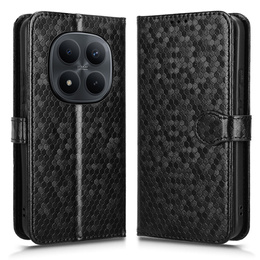 Pouzdro s klopou Wallet Rhombus pro Xiaomi Redmi Note 15 Pro Plus 5G / Poco M8 Pro 5G