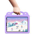 Dětské pouzdro pro iPad Air 10.9" 2022/2020 (5/4 gen.) / Pro 11" 2022/2021/2020 (4/3/2 gen.), Cute Patterns, se stojánkem, fialové