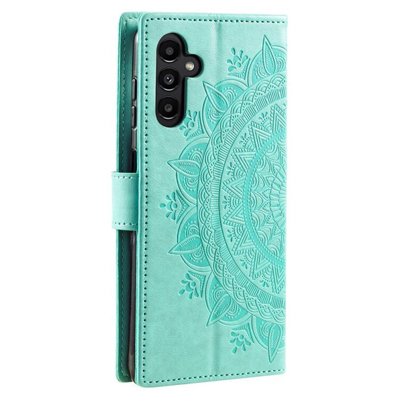 Klopové pouzdro pro Samsung Galaxy A55 5G, Mandala Flower, zelené