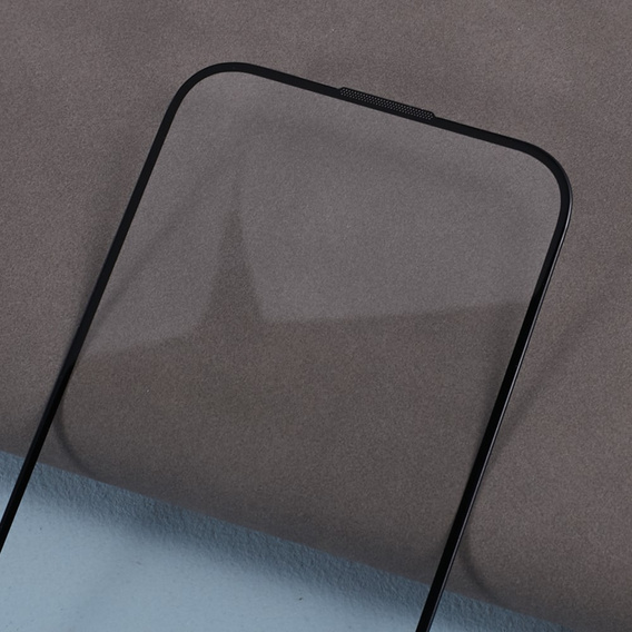 3D tvrzené sklo pro iPhone 15, s krytem reproduktoru, černé