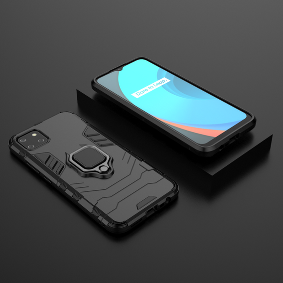 Pouzdro pro Realme C11 2021, Kickstand Ring, černé
