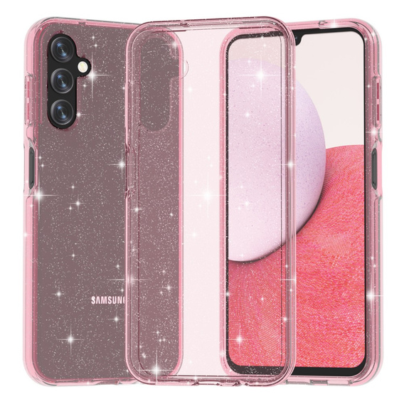 Pouzdro pro Samsung Galaxy A14 4G/5G, Glittery Powder, růžové