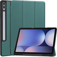 Pouzdro pro Samsung Galaxy Tab S10 Ultra, Smartcase s prostorem pro stylus, zelené