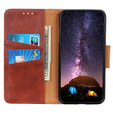 Klopové pouzdro pro Samsung Galaxy S25 Edge, Crazy Horse Wallet, hnědé
