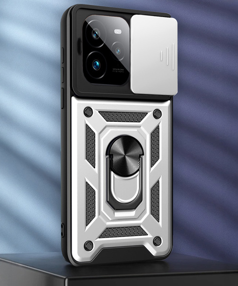 Pouzdro pro Realme GT 7 Pro, CamShield Slide, stříbrné
