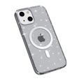 Pouzdro pro iPhone 14 Plus, Glittery, pro MagSafe, černé