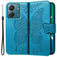Klopové pouzdro pro Xiaomi Redmi 13C / Poco C65, Butterfly, modré