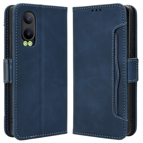 Klopové pouzdro pro OnePlus Nord CE4 Lite, Card Slot, námořnicky modré