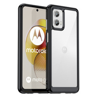 Pouzdro pro Motorola Moto G73 5G, Fusion Hybrid, transparentní / černé