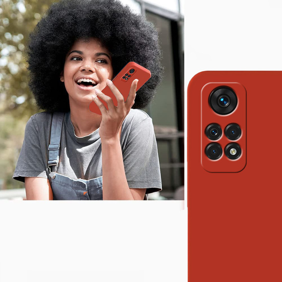 Pouzdro pro Xiaomi Redmi Note 11 Pro 4G, Silicone Lite, červené