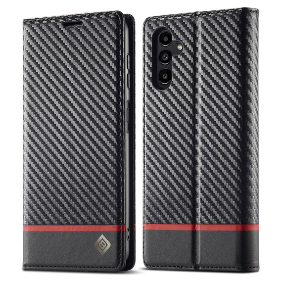 Flipové pouzdro pro Samsung Galaxy S25, Carbon LC.IMEEKE, černé