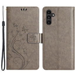 Klopové pouzdro pro Samsung Galaxy A55 5G, Wallet, Butterfly, fialové