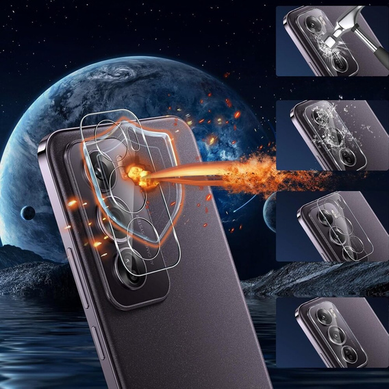 Tvrzené sklo na fotoaparát pro Oppo Reno 12, průhledné