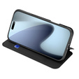 Dux Ducis pouzdro pro iPhone 17 Pro, Skin Pro, s klopou, s přihrádkou na kartu, černé