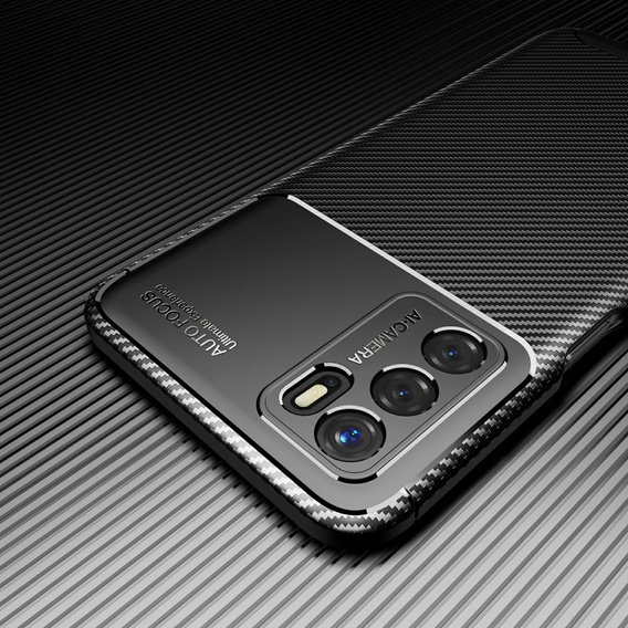 Pouzdro pro Oppo A16, Carbon Gel, černé