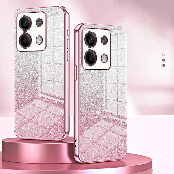 Pouzdro pro Xiaomi Redmi Note 13 5G, Glitter Case CamShield, růžové