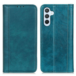 Pouzdro pro Samsung Galaxy A35 5G, Wallet Litchi Leather, zelené