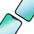 2x tvrzené sklo pro iPhone 13/13 Pro, ERBORD 3D pro celý displej