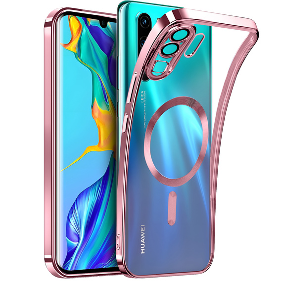 Pouzdro pro Huawei P30 Pro, MagSafe Hybrid, růžové