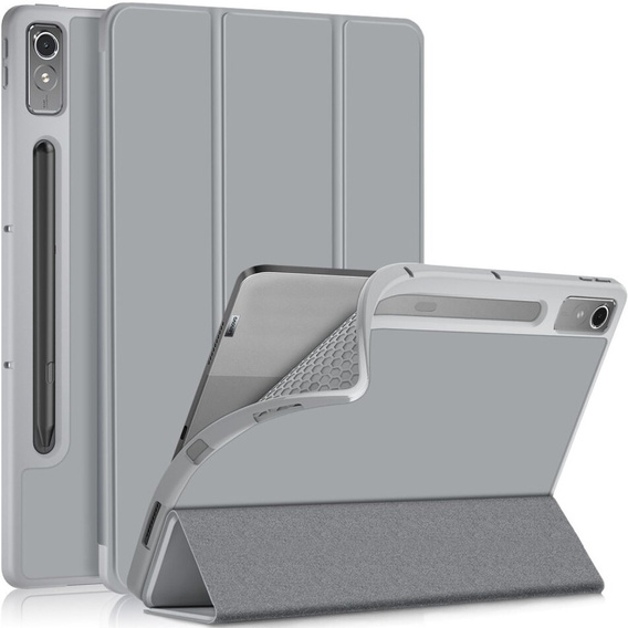 Pouzdro pro Lenovo Tab P12, Smartcase s prostorem pro stylus, šedé