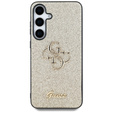 Pouzdro GUESS Fixed Glitter Big 4G Logo pro Samsung Galaxy S25