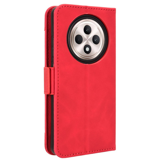 Klopové pouzdro pro Oppo Reno 12FS / 12F, Card Slot, červené