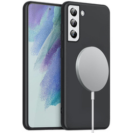 Pouzdro pro Samsung Galaxy S21 FE 5G, Silicone MagSafe, černé