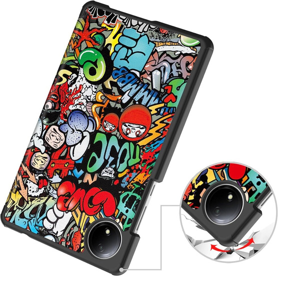 Pouzdro pro Xiaomi Redmi Pad SE 8.7, Smartcase, graffiti