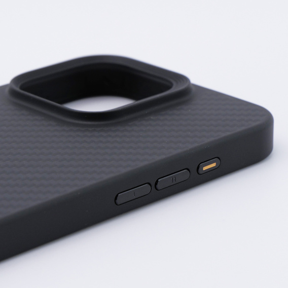 Pouzdro pro iPhone 15 Pro Max, Aramid Fiber Cover, černé