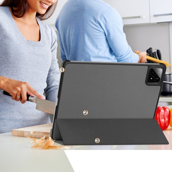 Pouzdro pro Xiaomi Pad 7 / Xiaomi Pad 7 Pro, Smartcase, šedé