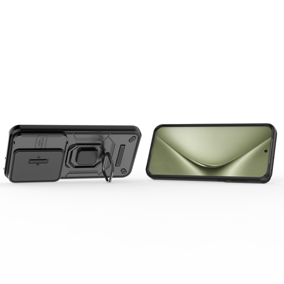 Pouzdro pro Huawei Pura 70 Ultra, KickStand Camera Lens, černé