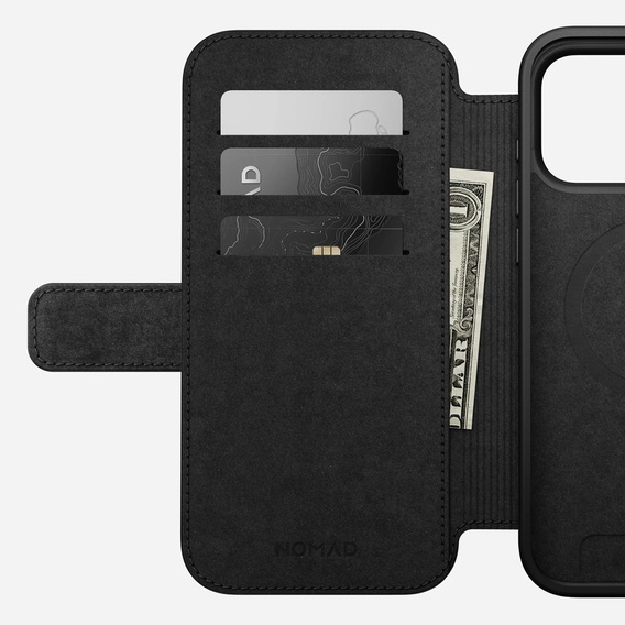 Pouzdro Nomad pro iPhone 17 Pro Max, Modern Leather Folio, hnědé