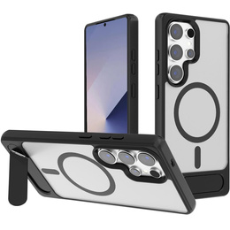 Pouzdro pro Samsung Galaxy S25 Ultra, matný stojánek, pro MagSafe, černé