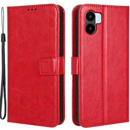 Klopové pouzdro pro Xiaomi Redmi A1 4G / A2 4G, Crazy Horse Wallet, červené